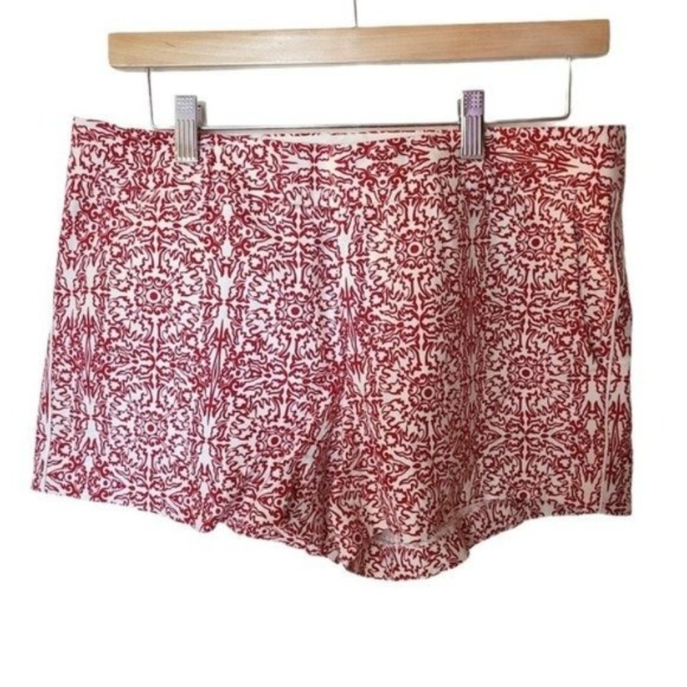 Martin + Osa Red Shorts Chino size 8 Floral Linen